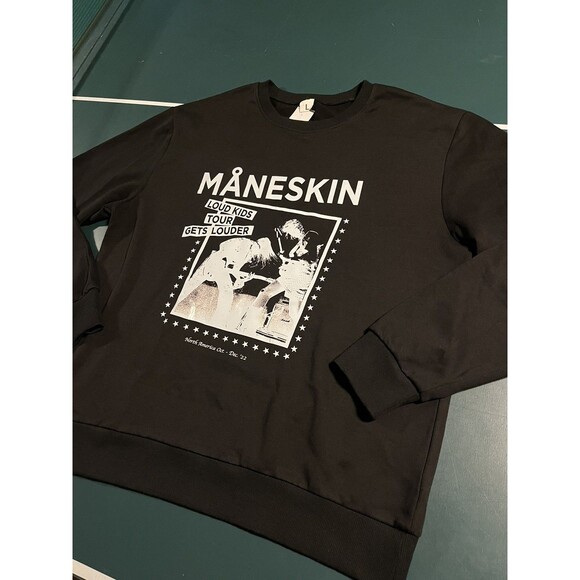 Maneskin Loud Kids Tour Gets Louder Pullover Sweatshirt LARGE Band Music Italy - Picture 2 of 6